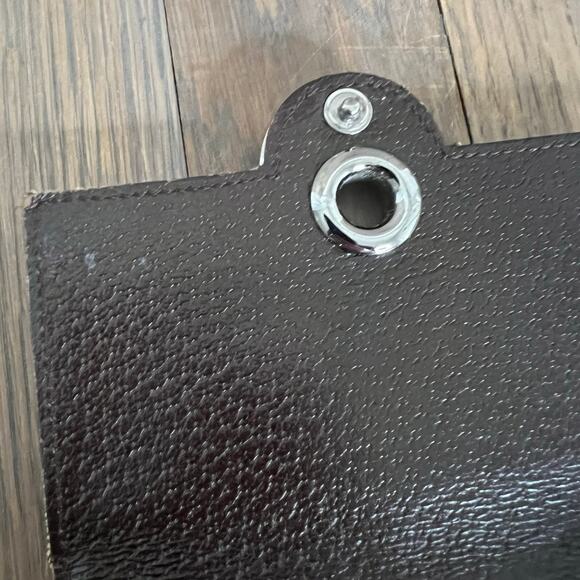 Gucci Eclipse GG Signature Logo Print Canvas & Leather Trifold Wallet Brown - Picture 5 of 16